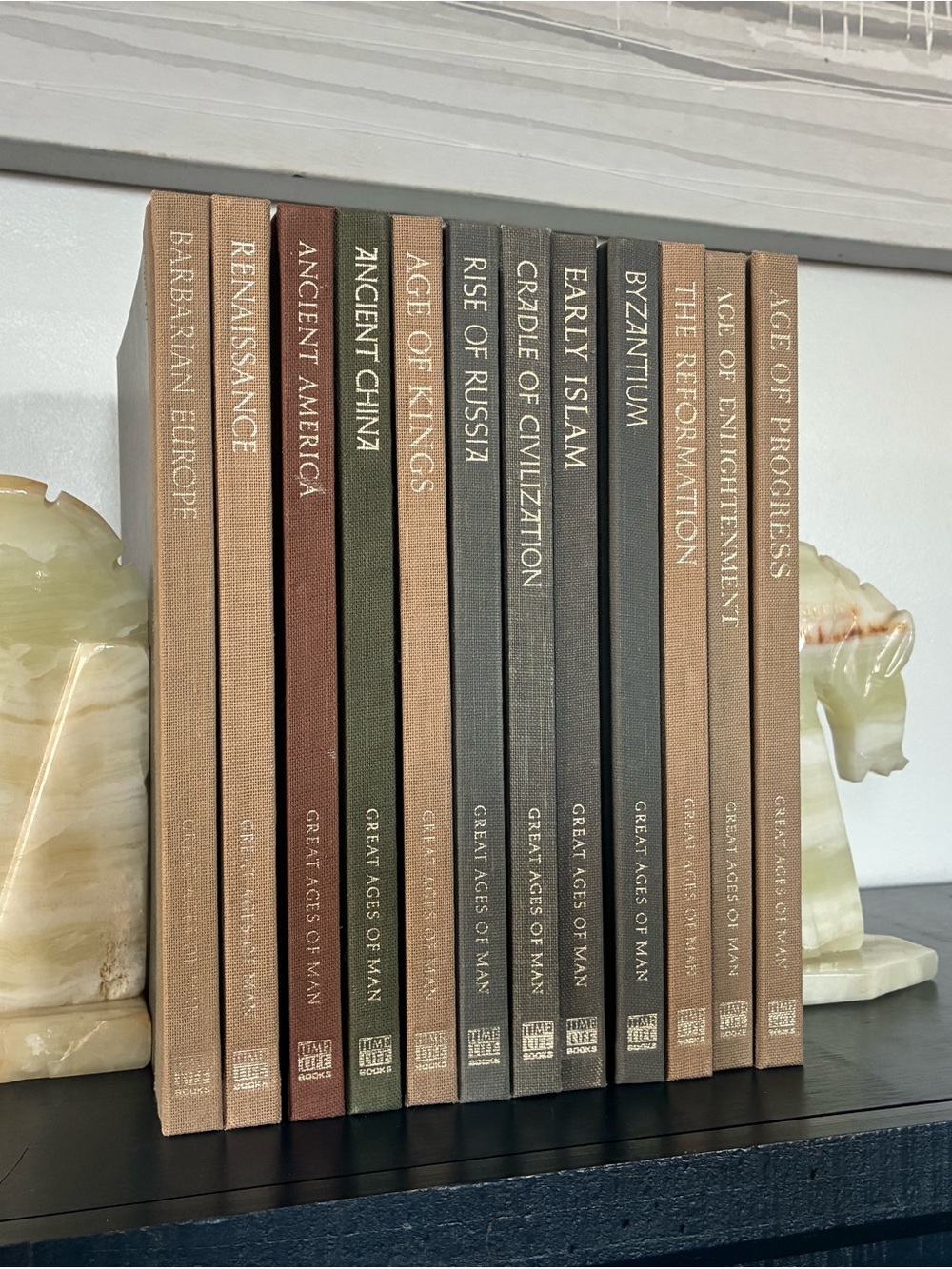 Vintage 1960s Time-Life Books Great Ages of Man Decorative Book Set